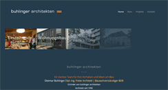 Desktop Screenshot of buhlinger-architekten.de