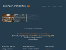 Tablet Screenshot of buhlinger-architekten.de